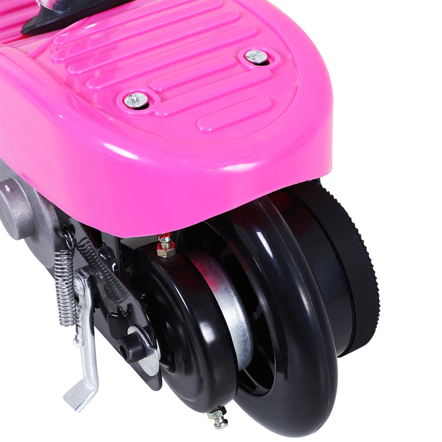 Kids Foldable Electric Powered Scooters 120W Toy Brake Kickstand Pink HOMCOM