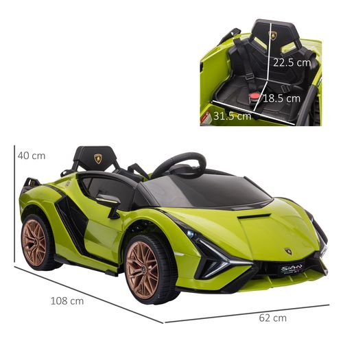 Lamborghini SIAN 12V Kids Electric Ride On Car Toy w/ Remote Control HOMCOM