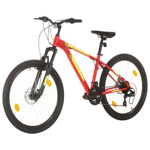 Mountain Bike 21 Speed 27.5 inch Wheel 38 cm Red