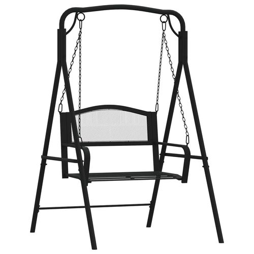 Swing Bench 124 cm Black Steel