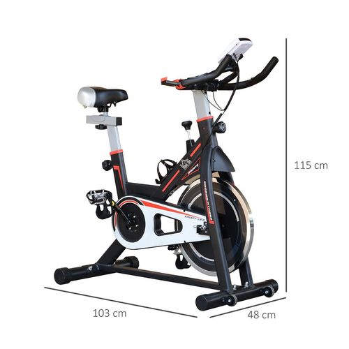 8kg Flywheel Exercise Racing Bicycle Cardio Adjustable Resistance LCD HOMCOM