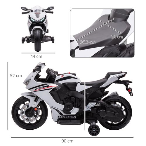 Honda Licensed 6V Kids Electric Motorbike Ride On Car for 3-5 Years HOMCOM