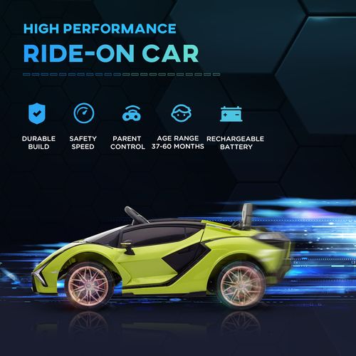 Lamborghini SIAN 12V Kids Electric Ride On Car Toy w/ Remote Control HOMCOM