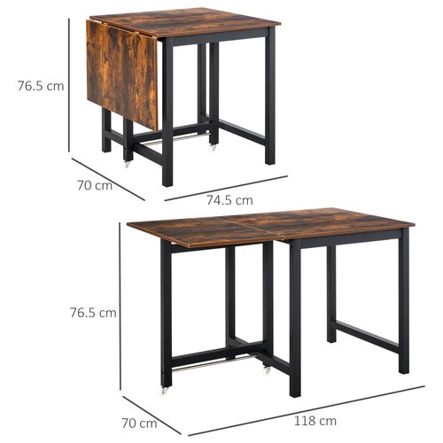 Drop Leaf Kitchen Foldable Table Folding Table Foldable for Dining Room