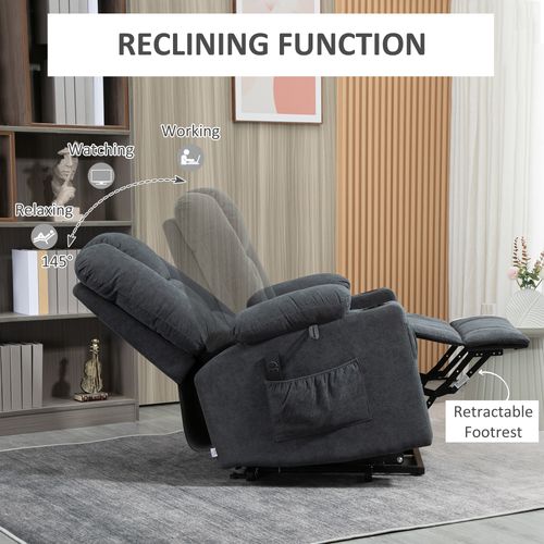 Riser and Recliner Chair w/ Remote, Lift Chair for the Elderly Grey