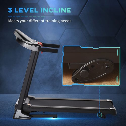 Folding 12km/h Electric Treadmill Running Machine Incline LED Display HOMCOM