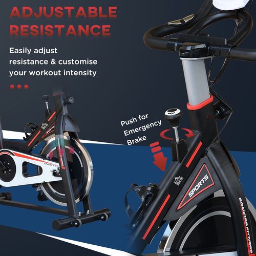 8kg Flywheel Exercise Racing Bicycle Cardio Adjustable Resistance LCD HOMCOM