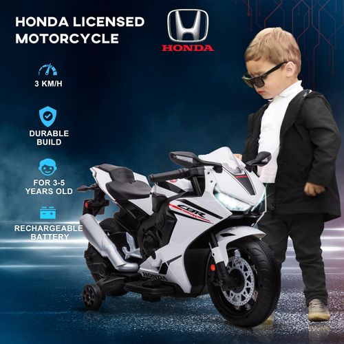 Honda Licensed 6V Kids Electric Motorbike Ride On Car for 3-5 Years HOMCOM