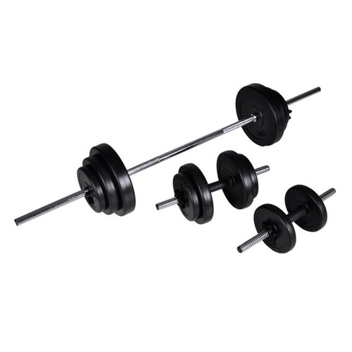 Barbell & Dumbbell Set – 30.5kg Adjustable Weight Set for Strength Training