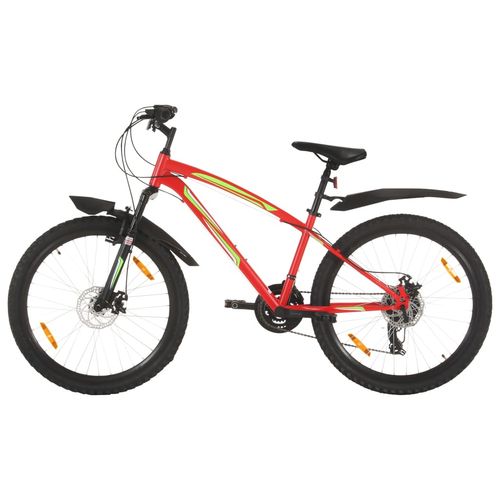 Mountain Bike 21 Speed 26 inch Wheel 36 cm Red