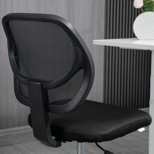 Vinsetto Draughtsman Chair Tall Office Chair w/ Adjustable Footrest Ring Black