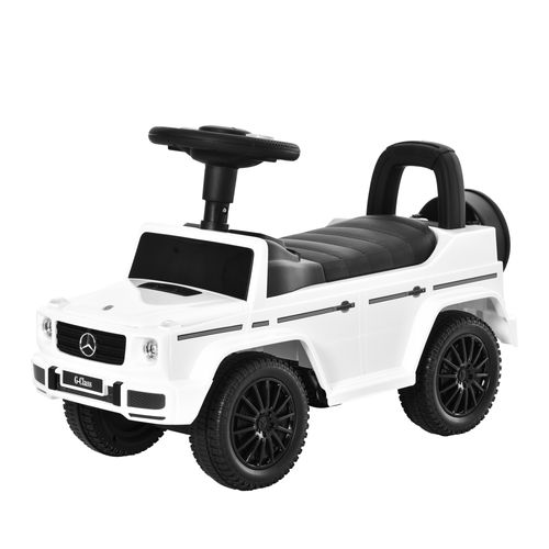 Benz G350 Kids Ride on Sliding Car w/ Under Seat Storage No Power White HOMCOM