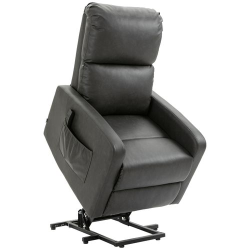 Riser and Recliner Chair Lift Chair for Living Room w/ Remote Grey HOMCOM