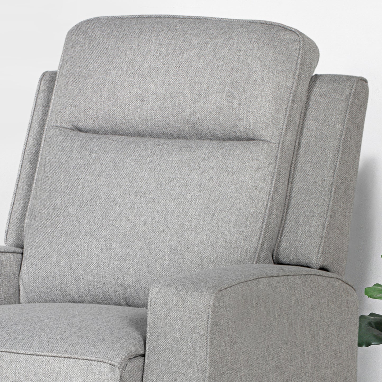 Electric Armchair Fabric Recliner Chair with USB Port Grey HOMCOM