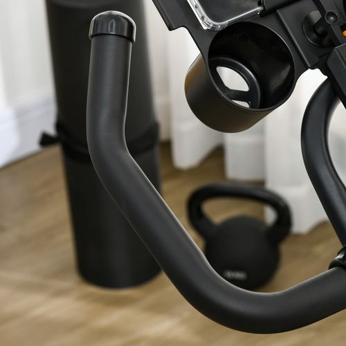 8kg Flywheel Exercise Bike with Adjustable Height Resistance Black HOMCOM