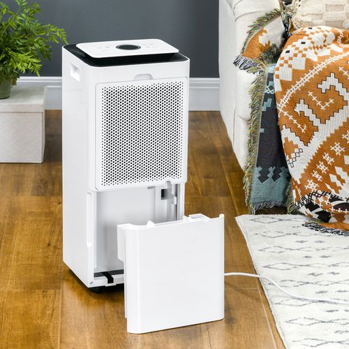 16L/Day Protable Quiet Air Dehumidifier with Purifier Timer 5 Modes HOMCOM