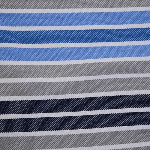 2 PCS Patio Bench Swing Chairs Garden Chairs Double Seat Cushion Mat Strips Blue