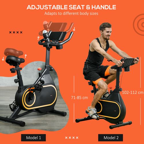 Exercise Bike Stationary Bike with LCD Display for Home Cardio Workout SPORTNOW