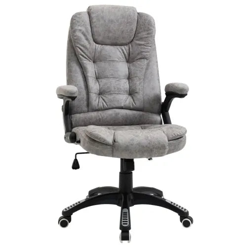 High Back Home Office Chair Computer Desk Chair w/ Arms Swivel Wheels Grey