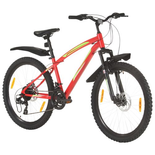 Mountain Bike 21 Speed 26 inch Wheel 36 cm Red