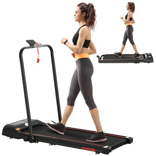 Foldable Walking Treadmill Aerobic Exercise Machine w/ LED Display HOMCOM