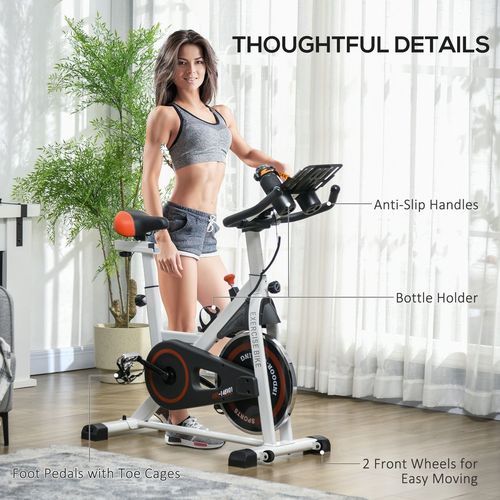 8kg Flywheel Exercise Bike w/ Adjustable Height/Resistance LCD Monitor HOMCOM