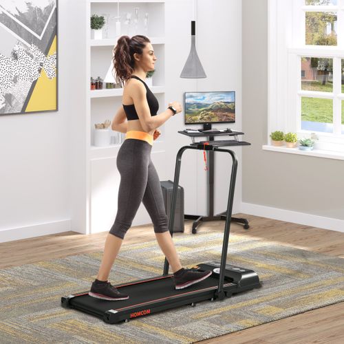 Foldable Walking Treadmill Aerobic Exercise Machine w/ LED Display HOMCOM