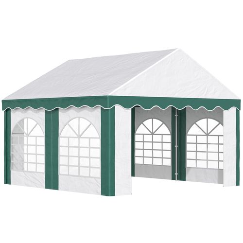 4 x 4m Marquee Gazebo, Party Tent with Double Doors for Wedding and Events